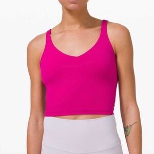 NWT $68 Lululemon Align Tank A/B Cup Ripened Raspberry Nulu fabric size 4